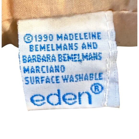 Vtg 1990 Eden 20" Madeline Cloth Doll, Red Paid Dress, Black Hat & Appendix Scar - Picture 6 of 8